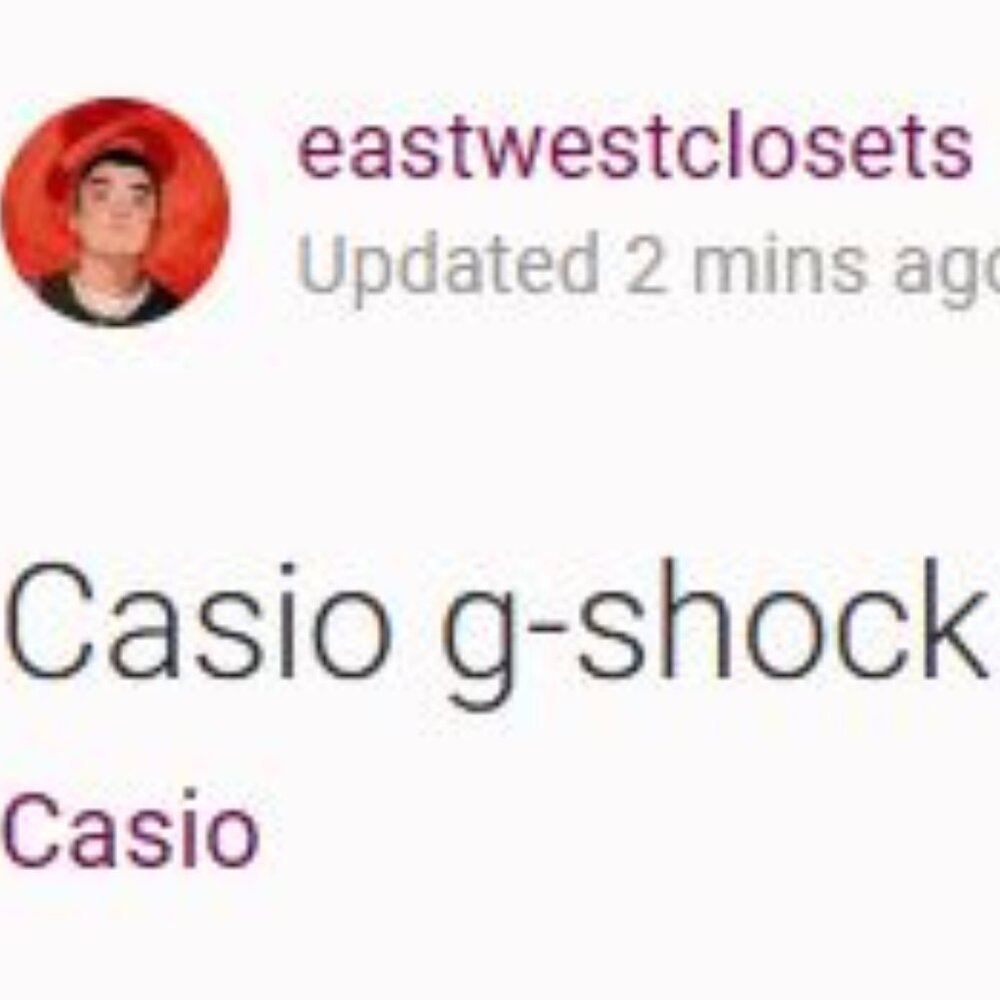 CASIO G SHOCK Watch Be-ware